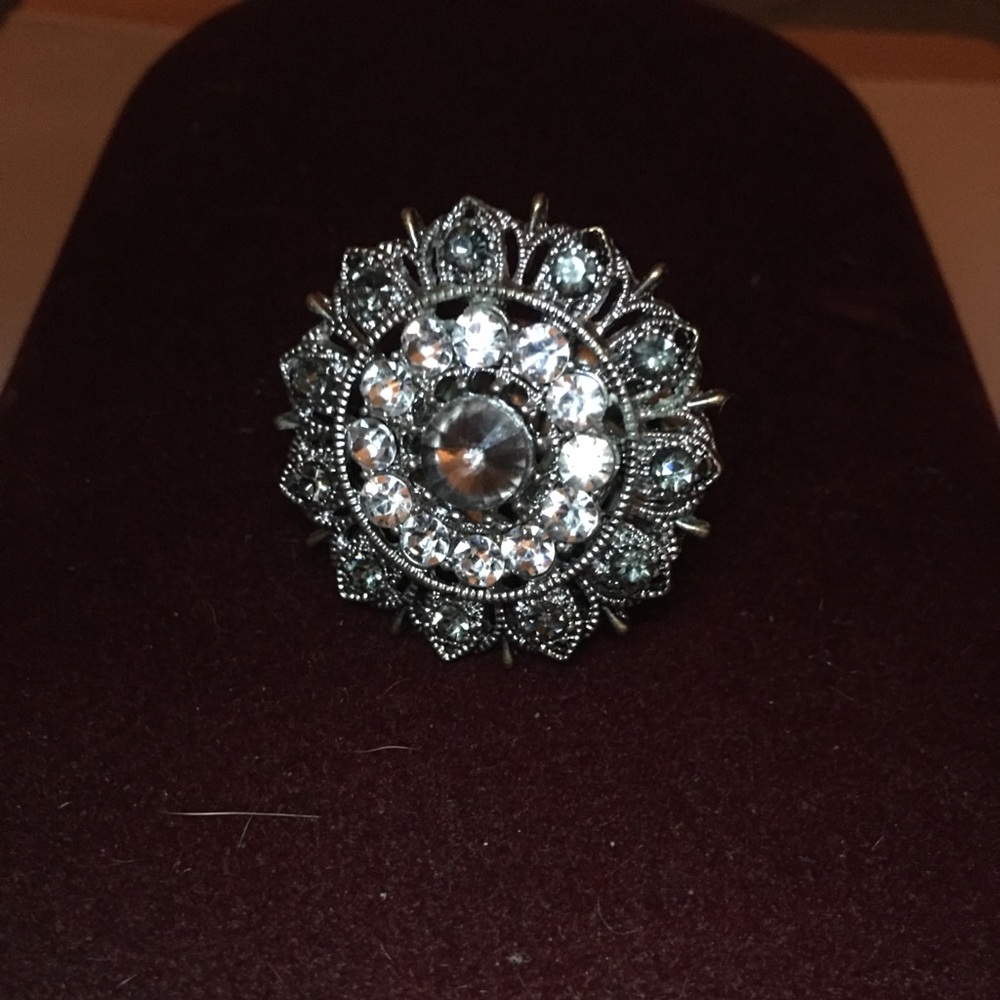 Rhinestone Statement Ring